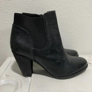 Steven By Steve Madden Sleek Black Ankle Boots